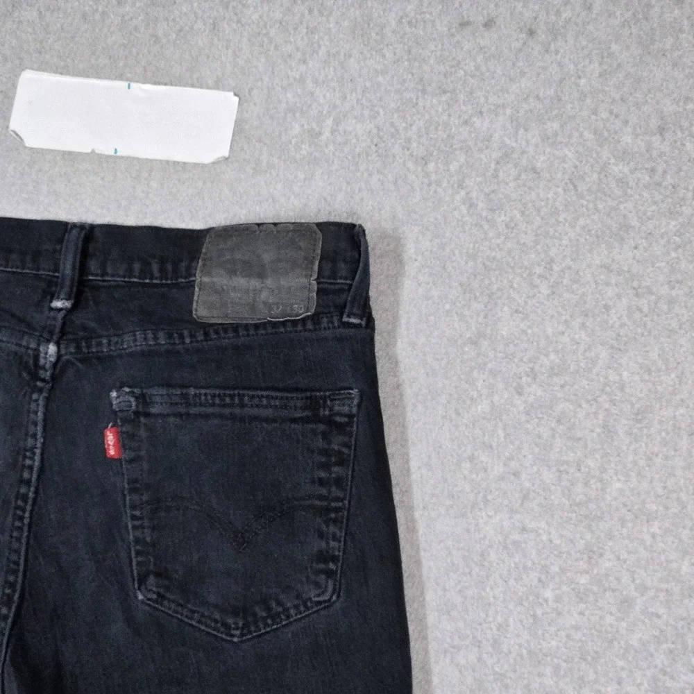 Levi's 511 Men Jeans 32X30 Black Denim Slim Skinny Low Rise Pockets 27